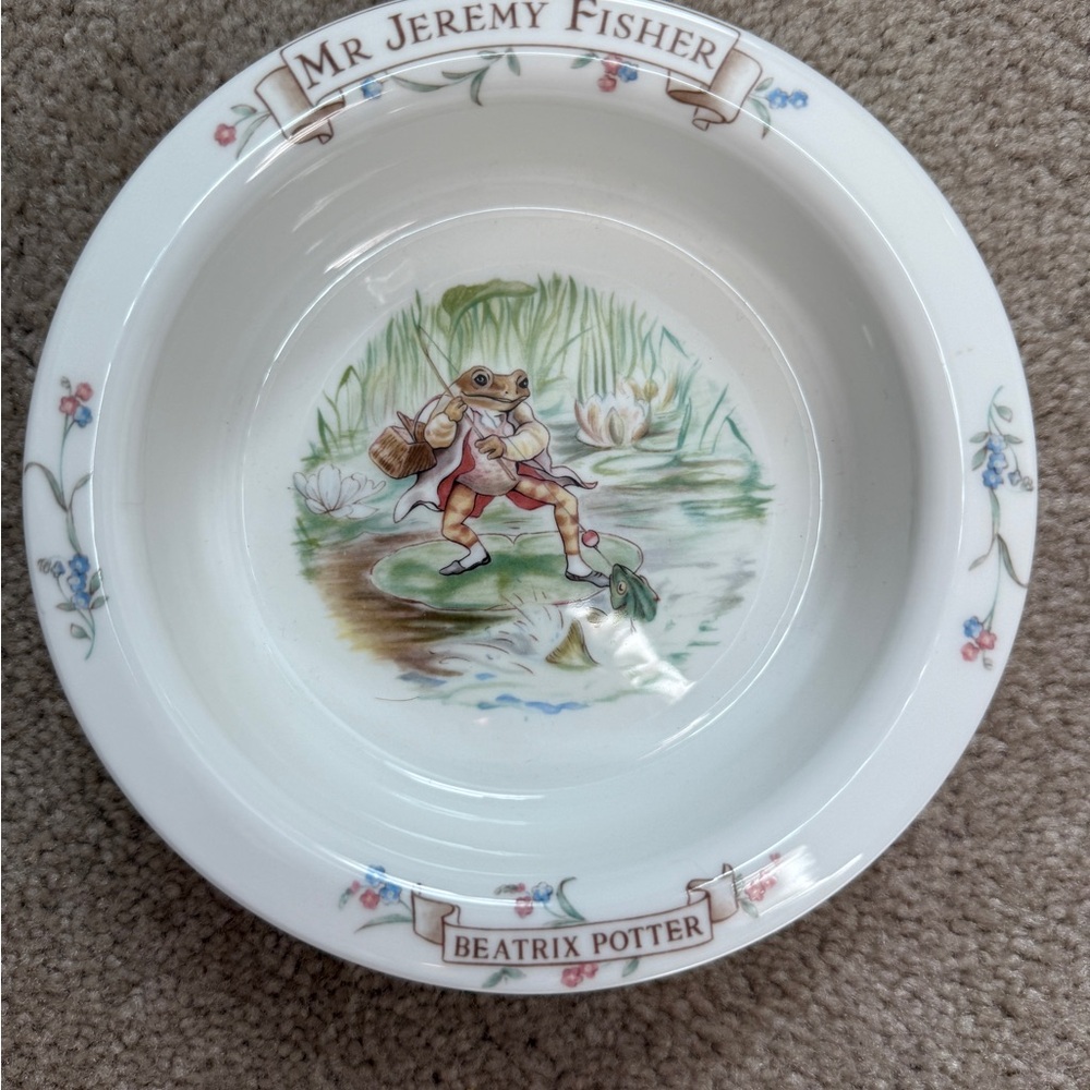 Beatrix Potter Mr. Jeremy Fisher Bowl
